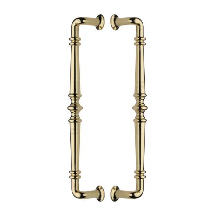 Heritage Brass Back to Back Door Pull Handle Avon Design Polished Brass finish