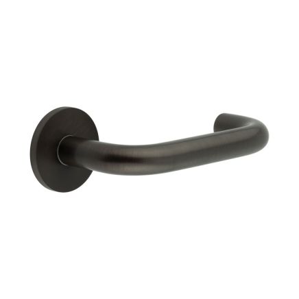 CR-106 Dark Bronze Unsprung Round Rose Door Handle - By Frelan Hardware - CR-106A2DB