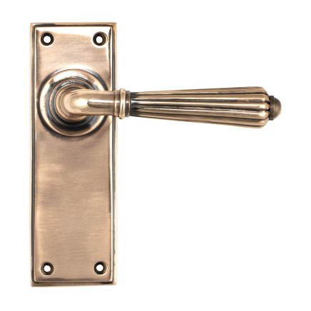 Polished Bronze Hinton Lever Latch Set