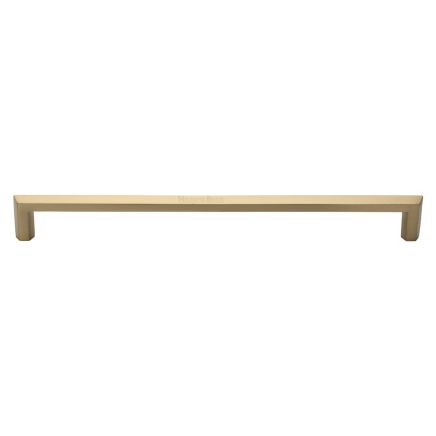 Heritage Brass Door Pull Handle Hexagonal Design 480mm Satin Brass Finish