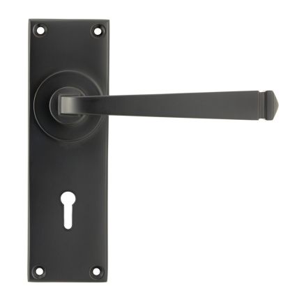 Aged Bronze Avon Lever Lock Set