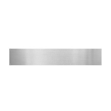 Zoo Hardware Kick Plate - Square - Grade 430 - Satin Stainless