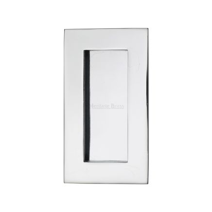 4" Flush Handle Polished Chrome