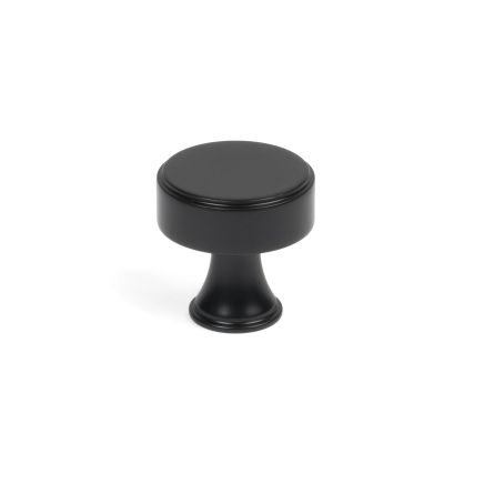 Matt Black Scully Cabinet Knob - 25mm