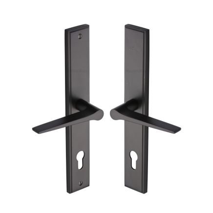 Heritage Brass Multi-Point Door Handle Lever Lock Gio RH Design Matt Bronze finish