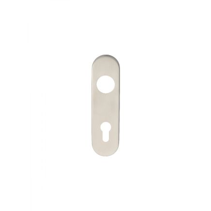Radius Covers For Euro Lock Backplate 72mm Din - Satin Stainless Steel