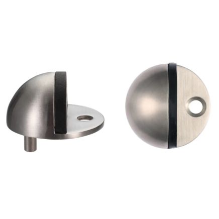 Zoo Hardware Door stop - floor mounted - oval - 40mm - Satin Stainless