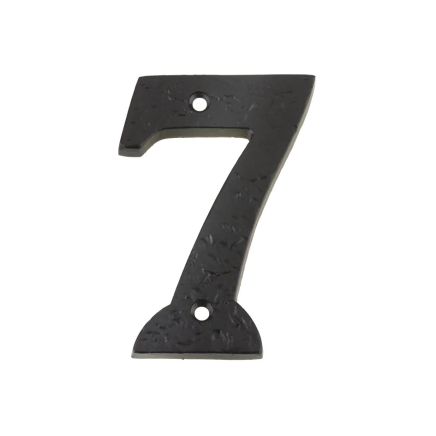 Zoo Hardware Numeral - No. 7 - 4" - Black