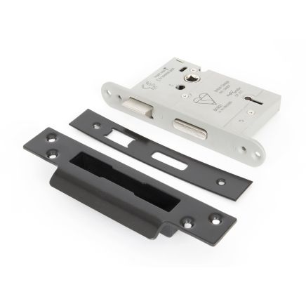 Black 3" 5 Lever Heavy Duty BS Sash Lock