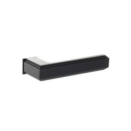 Forme Alila Lever Door Handle on Concealed Square Rose - Matt Black (Pair)