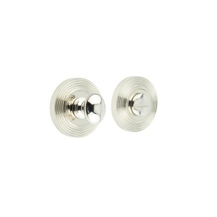 Burlington Turns & Releases Inner 1 Reeded Rose Polished Nickel - By Frelan Hardware - BUR-80PN-53PN