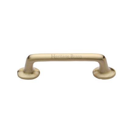 Heritage Brass Cabinet Pull Traditional Design 203mm CTC Satin Brass Finish