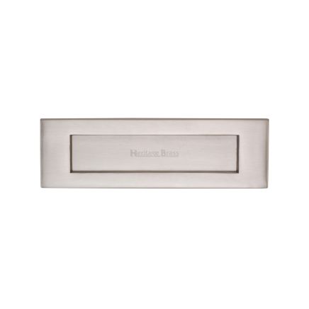Heritage Brass Letterplate 10" x 3" Satin Nickel finish
