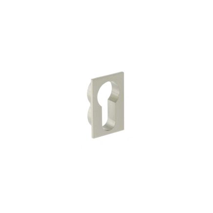 Forme Concealed Rose Euro Escutcheons Square - Satin Nickel (Pair)