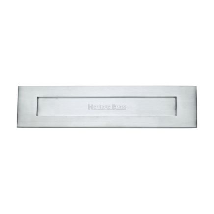 Heritage Brass Letterplate 13" x 3" Satin Chrome finish