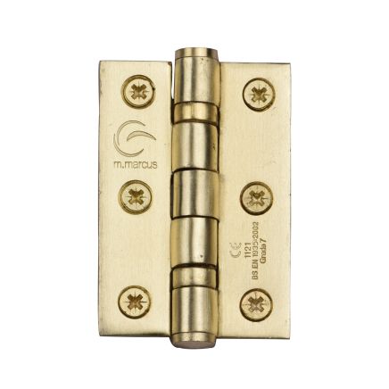 Stainless Steel Line 2BB Hinge Stainless Steel 3 x 2 x 2 Satin Brass finish