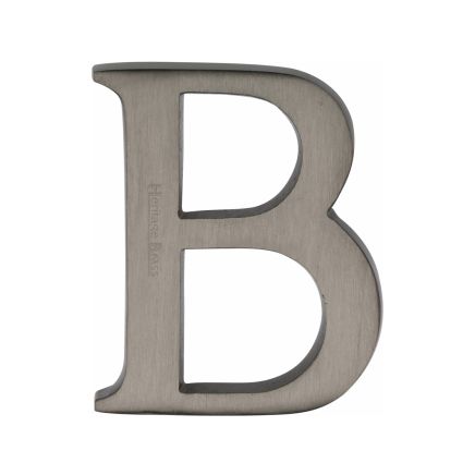 Heritage Brass Alphabet B Pin Fix 51mm (2") Matt Bronze Finish