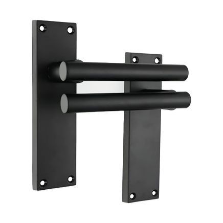 Jura Lever on Backplate Latch Matt Black