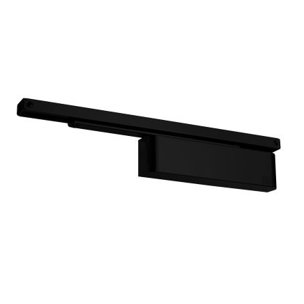 Rutland TS.11204 Cam Action Door Closer c/w Semi-radius cover & Slidearm, Black
