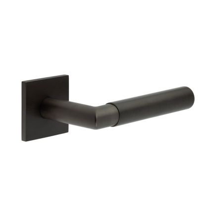 CR-102 Dark Bronze Unsprung Square Rose Door Handle - By Frelan Hardware - CR-102B2DB