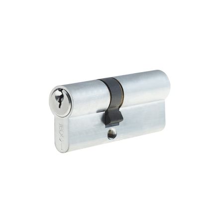 Jedo Euro Profile Offset Double Cylinders to Differ 30x40mm Satin Chrome - By Frelan Hardware - JL-3040EPDSC