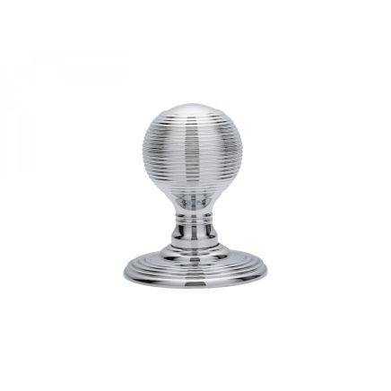Delamain Reeded Knob - Polished Chrome