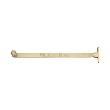 Heritage Brass Casement Stay Roller Arm Design 150mm Satin Brass Finish
