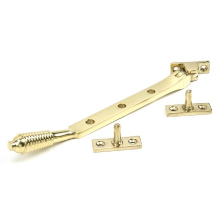 Polished Brass 8" Reeded Stay