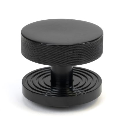 Black Brompton Centre Door Knob (Beehive)