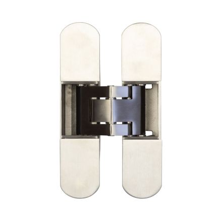 Ghost 140mm 3D Concealed Hinge Silver - By Frelan Hardware - CH60SIL