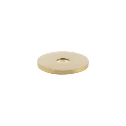 Millhouse Brass Round Cabinet Handle Backplate - Satin Brass