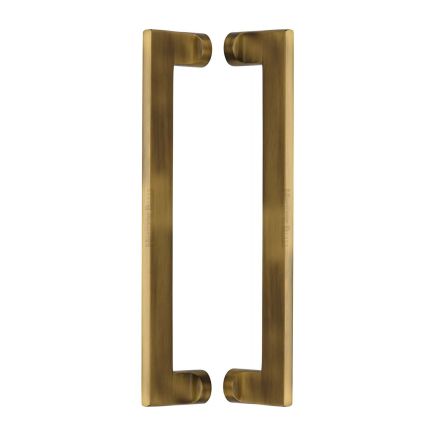 Heritage Brass Back to Back Door Pull Handle Apollo Design 307mm Antique Brass Finish