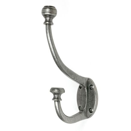 Pewter 7 3/4" Hat & Coat Hook