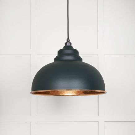 Hammered Copper Harborne Pendant in Dingle