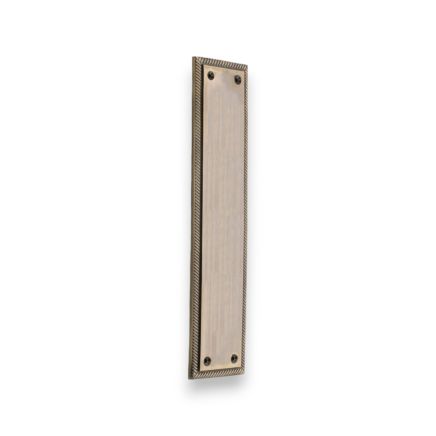Georgian Finger Plate 300mm Antique Brass