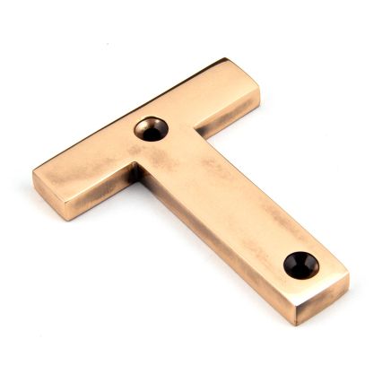 Polished Bronze Letter T
