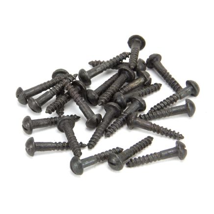 Beeswax 8x1" Round Head Screws (25)