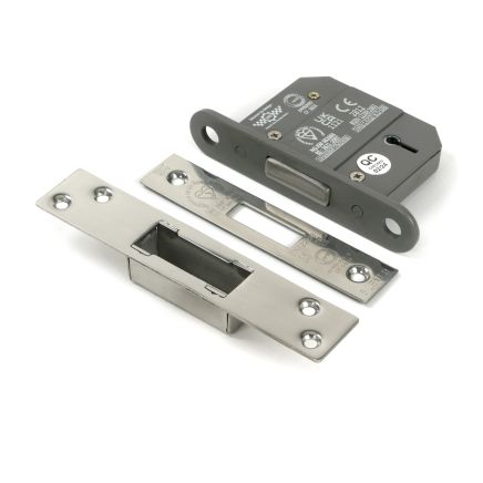 Polished Chrome 2½" 5 Lever BS Dead Lock