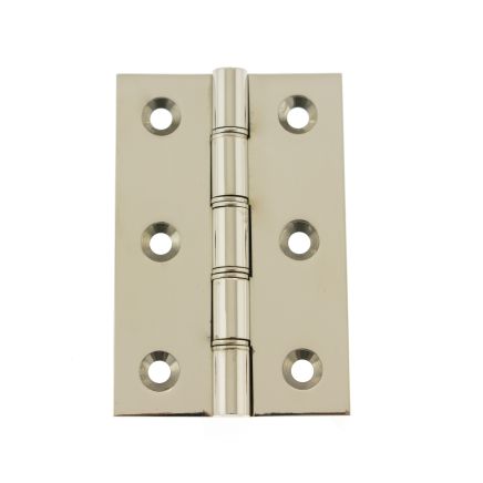 Atlantic Washered Hinges 3" x 2" x 2.2mm - Polished Nickel (Pair)