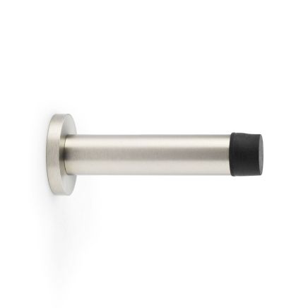 Alexander & Wilks - Cylinder Projection Door Stop on Rose - Satin Nickel