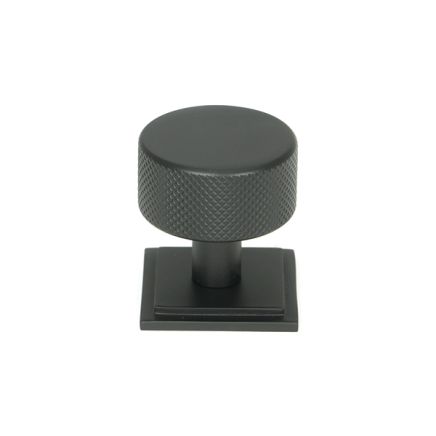 Matt Black Brompton Cabinet Knob - 32mm (Square)