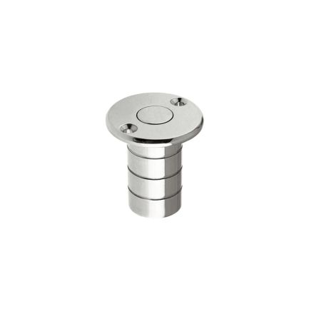 Zoo Hardware Dust Socket for Flush Bolts - Wood 20mm dia. x 38mm - Polished Chrome
