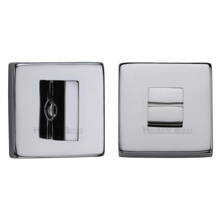 Heritage Brass Square Thumbturn & Emergency Release Polished Chrome Finish