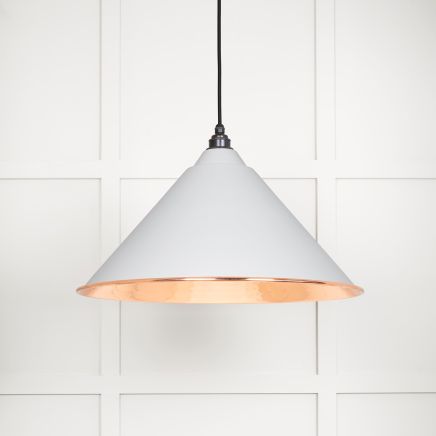 Hammered Copper Hockley Pendant in Flock