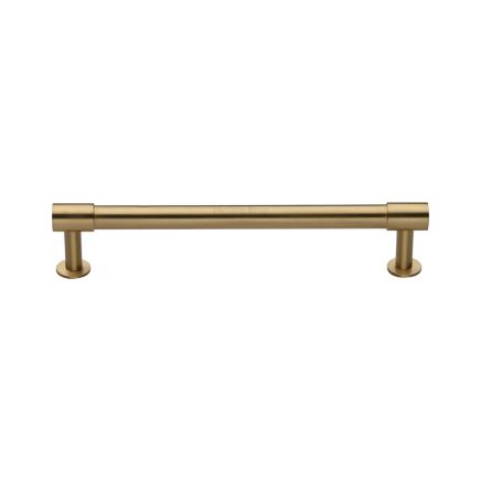 Heritage Brass Cabinet Pull Phoenix Design with 16mm Rose 160mm CTC Satin Brass finish