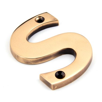 Polished Bronze Letter S