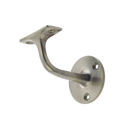 Jedo Zinc Handrail Brackets 70mm Satin Nickel - By Frelan Hardware - JV95ASN