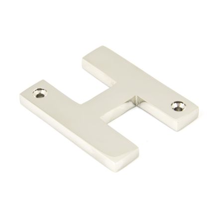 Polished Nickel Letter H