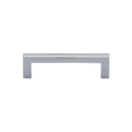 Heritage Brass Cabinet Pull City Design 96mm CTC Polished Chrome Finish