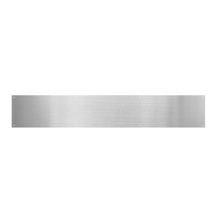 Zoo Hardware Kick Plate - Square - Grade 430 - Satin Stainless